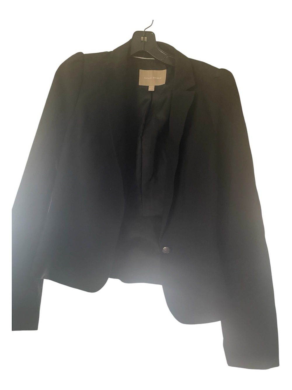 Banana Republic Black Women's Single-Button Tailored Blazer